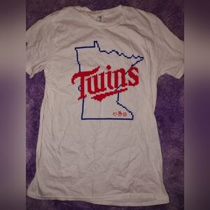 Gildan White Twins Graphic Tee